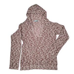 Maurices Women’s Hooded Pullover Sweater V Neck Size M - No Tears, Gently Used